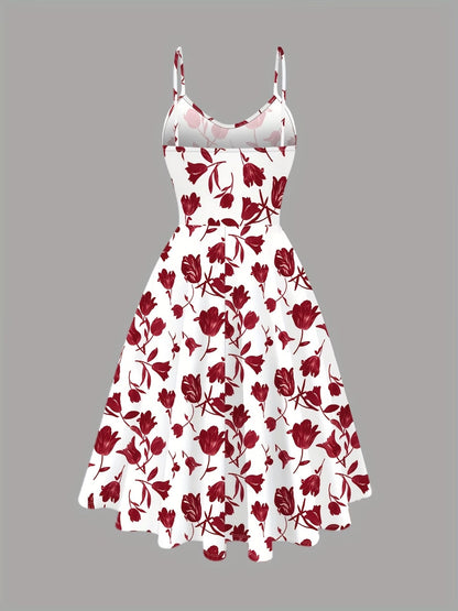 Floral Dress & Cardigan Set