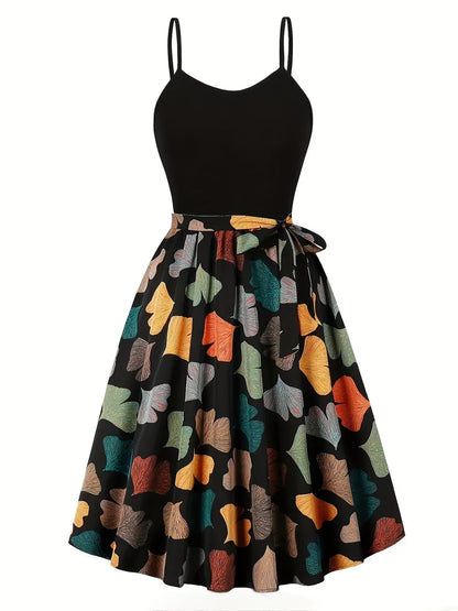 Long Sleeve Round Neck Top with Belt Bow Detail & Matching Skirt | Stylish Spring/Summer Party & Occasion Wear for Women