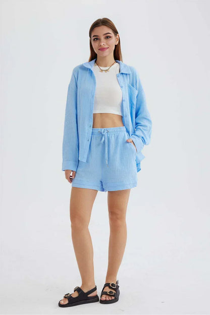 Ocean Haze – Handcrafted Cotton Set