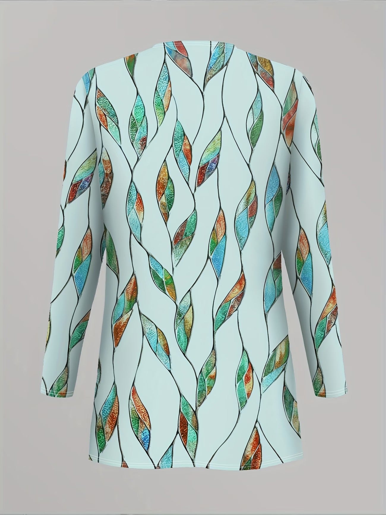 Women’s Stylish 3-Piece Set – Solid Cardigan, Casual Vest & Printed Palazzo Pants