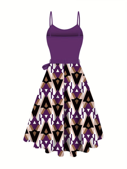 Elegant Solid Color Cardigan with Geometric Lace-Up Dress – Chic Two-Piece Women’s Fashion Set