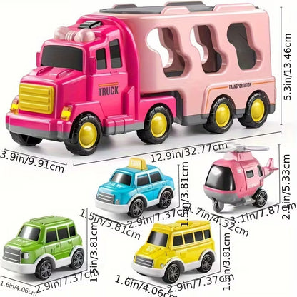 Engineering Transport Truck Toy with Lights & Music