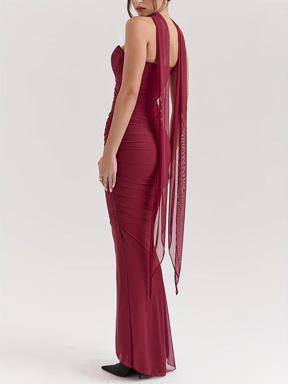 Elegant Draped Bodycon Co-Ord Set 💖