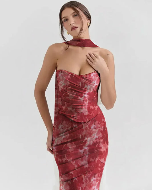 Elegant Draped Bodycon Co-Ord Set 💖