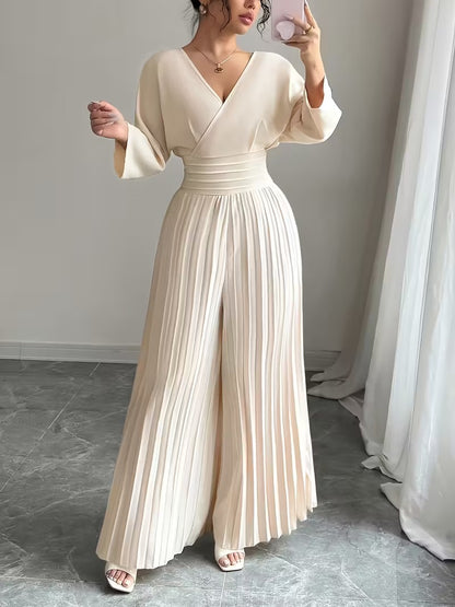 Scarlet Grace Pleated Jumpsuit