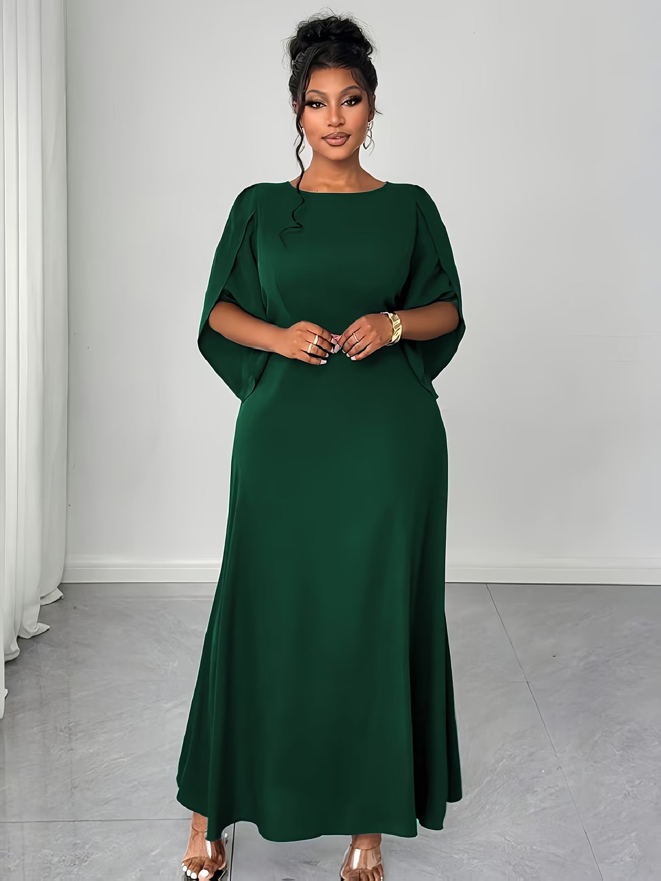 Elegant Asymmetrical Flare Dress