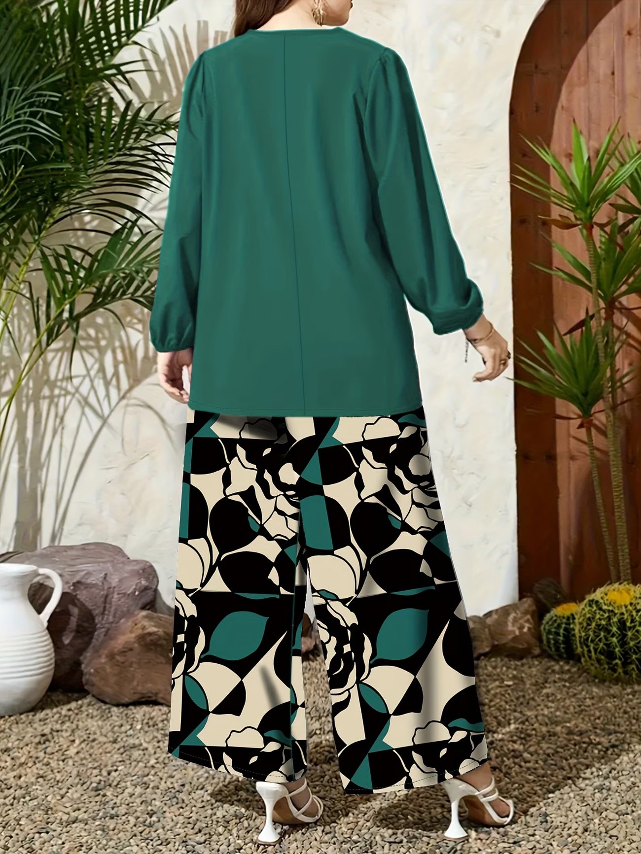 Floral Breeze Wide-Leg Set