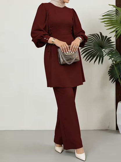 Middle Eastern Arabian 2pcs Abaya Set