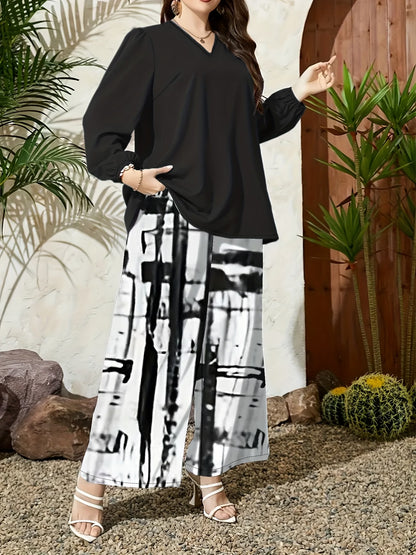 Floral Breeze Wide-Leg Set