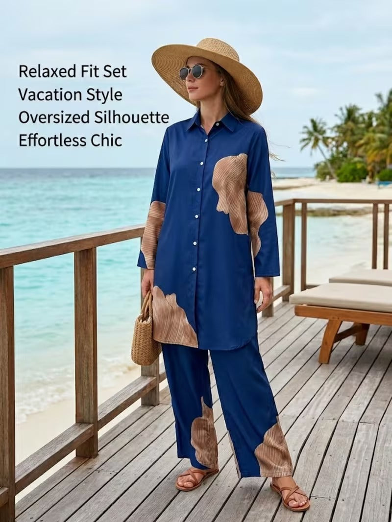 Elegant Boho Print Co-Ord Set