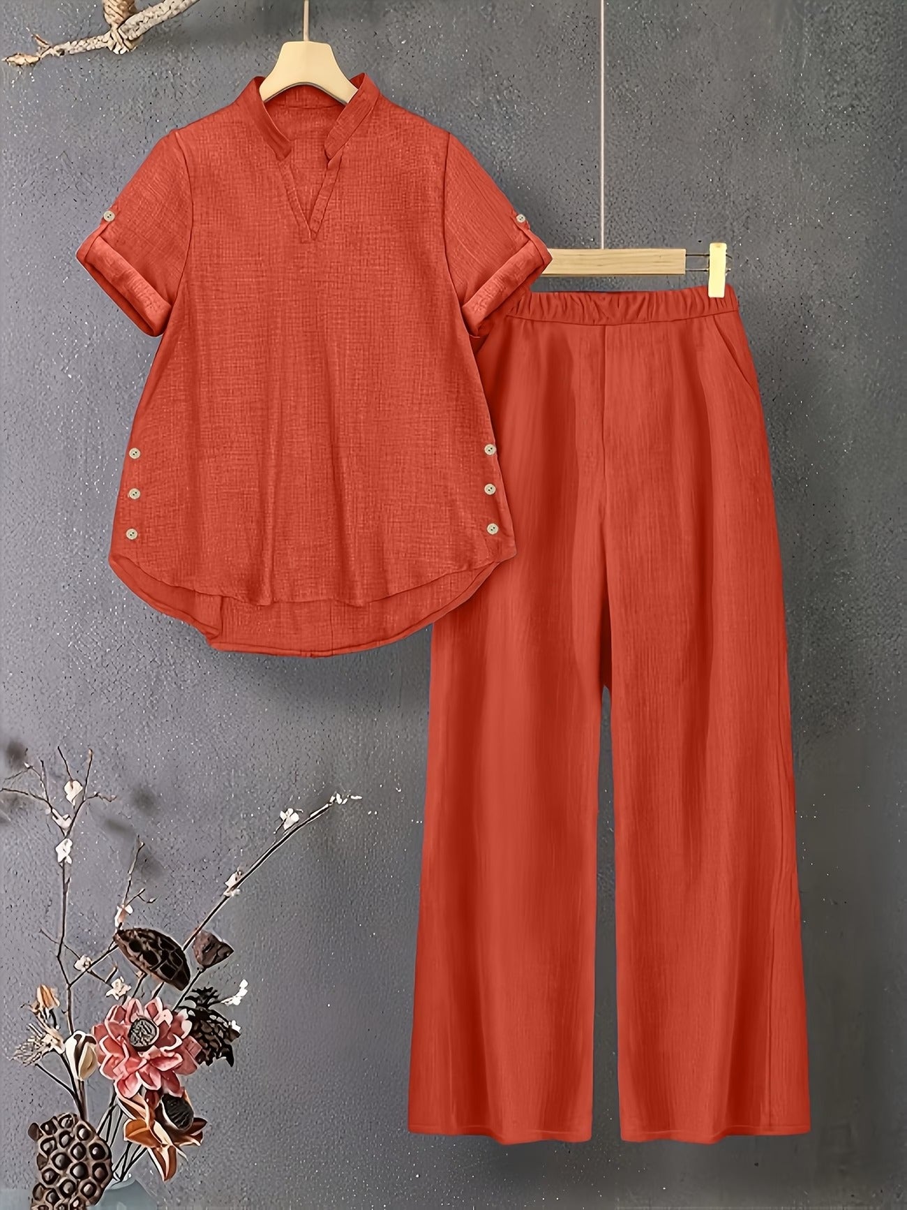 Veloura V-Neck Lounge Duo