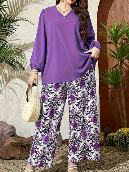 Floral Breeze Wide-Leg Set