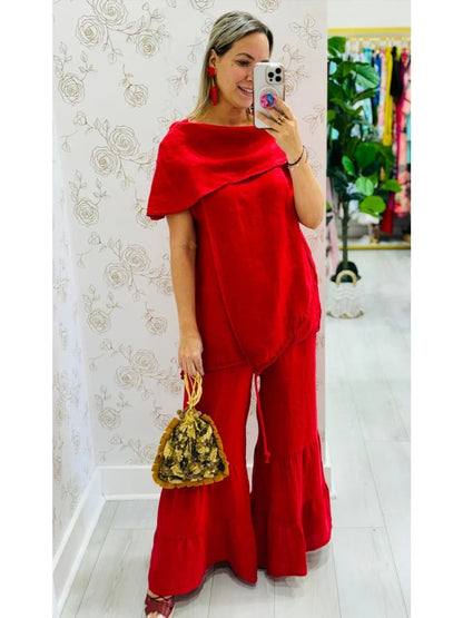 CurveMuse Casual Two-Piece Outfit