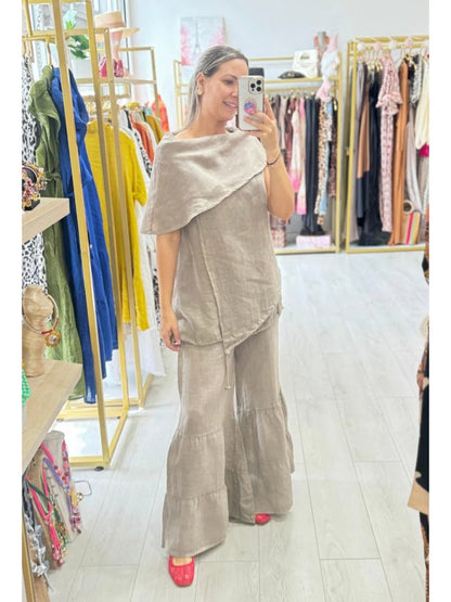 CurveMuse Casual Two-Piece Outfit