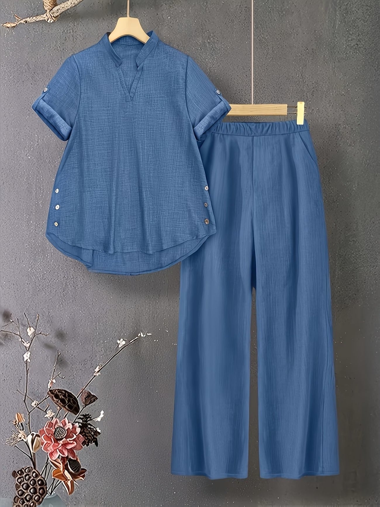 Veloura V-Neck Lounge Duo