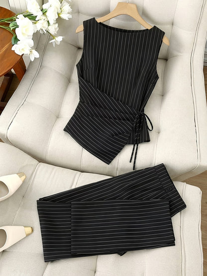 Luxe Pinstripe Co-Ord Set🖤