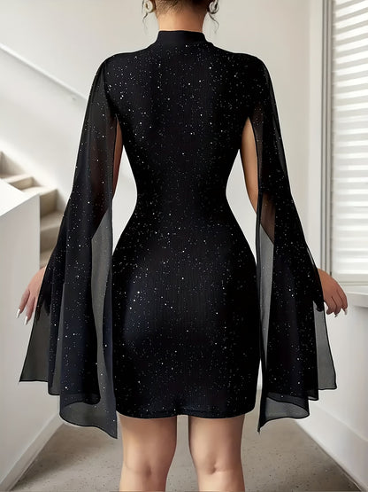 Women's Elegant Hollow-Out Bodycon Party Dress