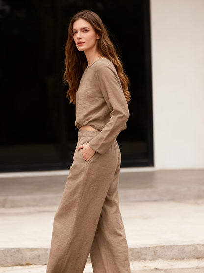 Elegant 3-Piece Co-Ord Set for Women – Cardigan, Top & Pants