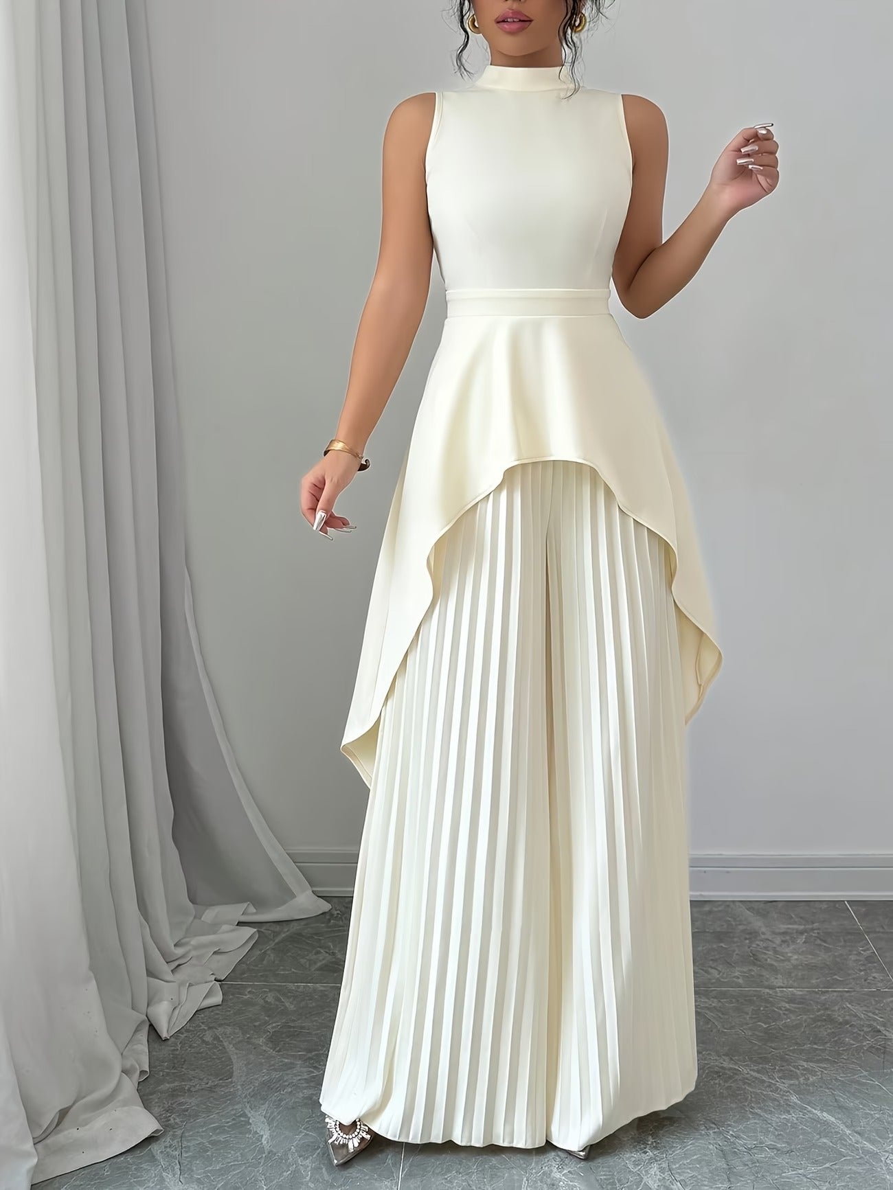 Urban Grace Pleated Pants Ensemble