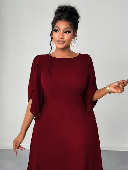 Elegant Asymmetrical Flare Dress