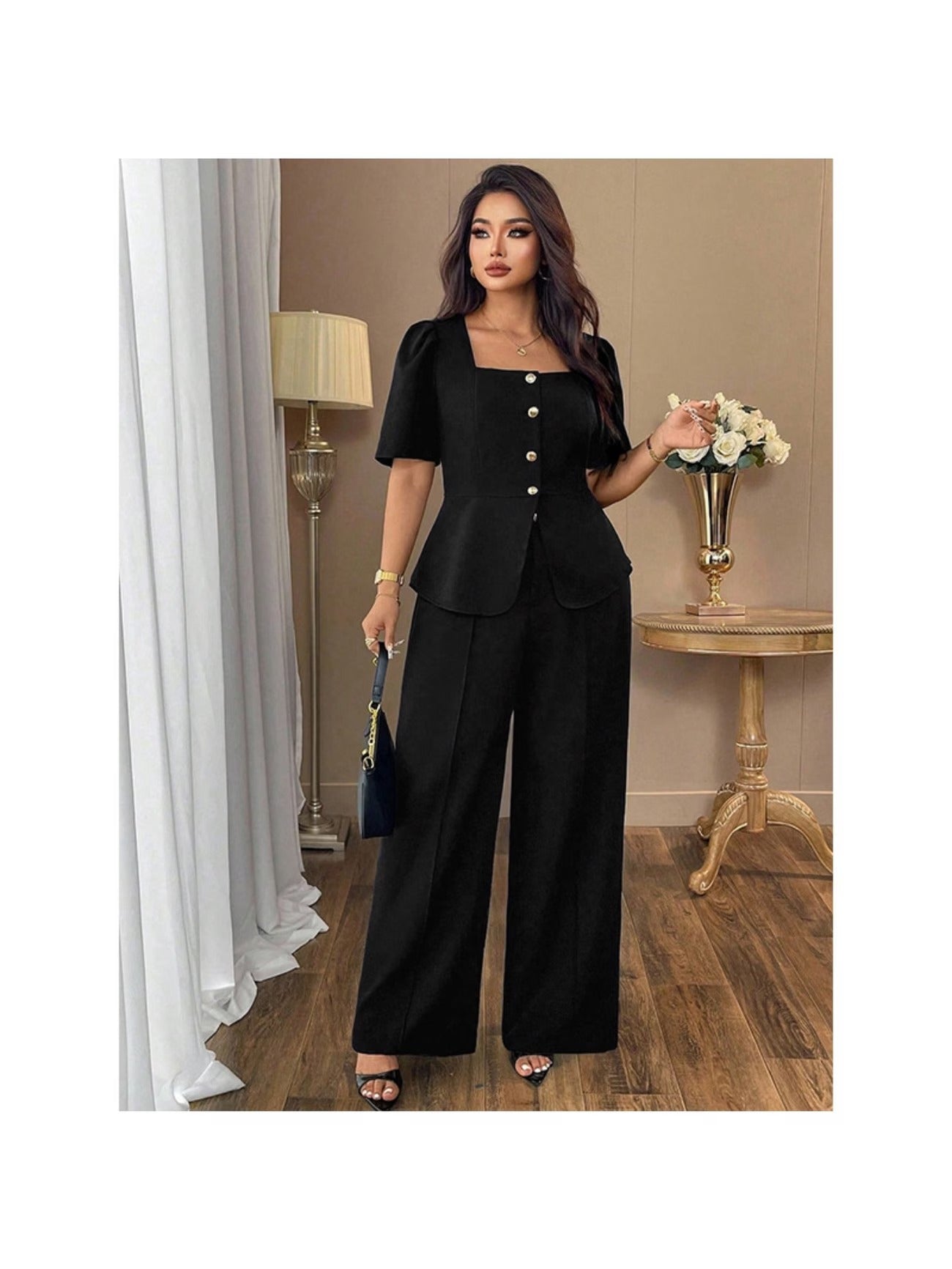 RoseAura Plus Size Co-Ord Set