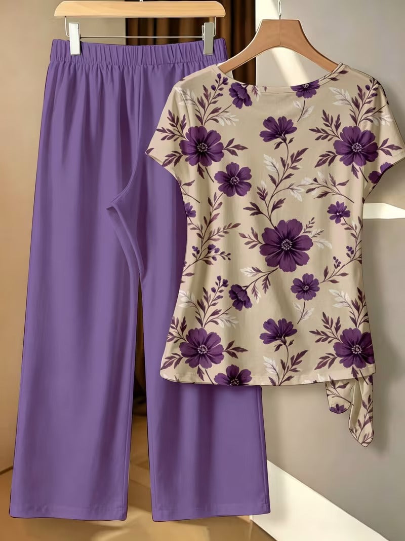 BowBelle Printed Two-Piece Set