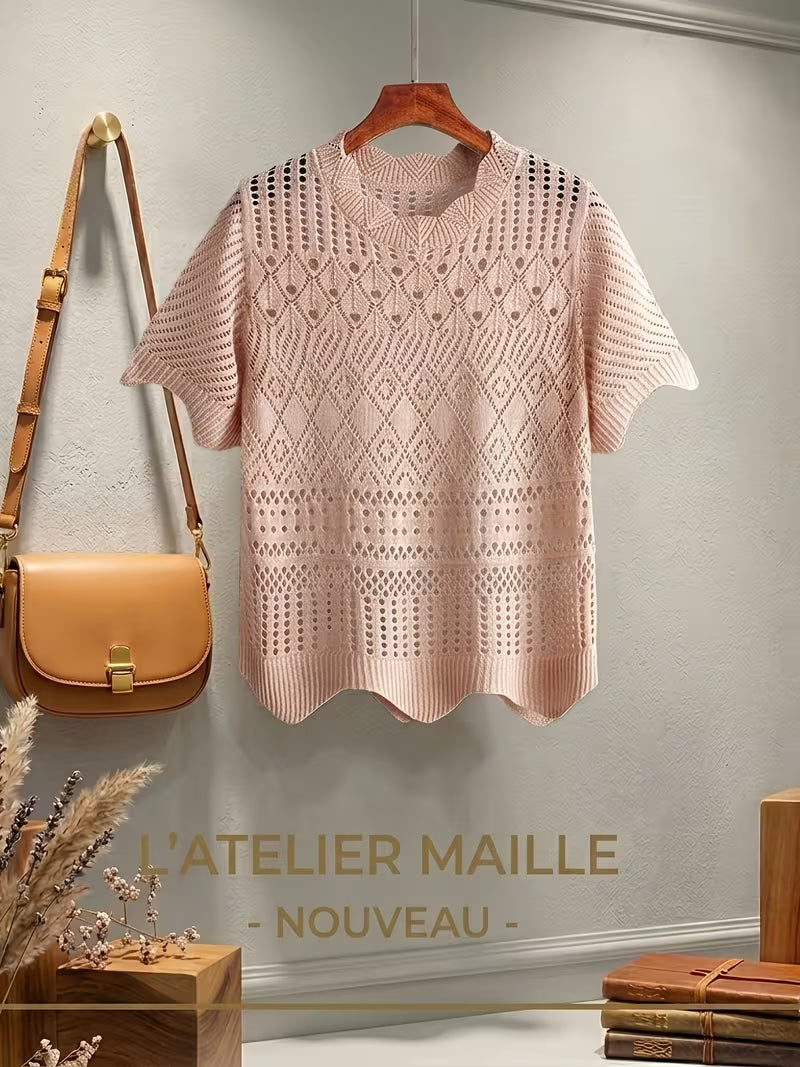 French Chic Hollow Out 2pcs Set