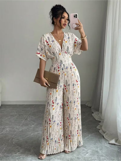 Scarlet Grace Pleated Jumpsuit