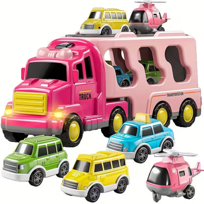 Engineering Transport Truck Toy with Lights & Music