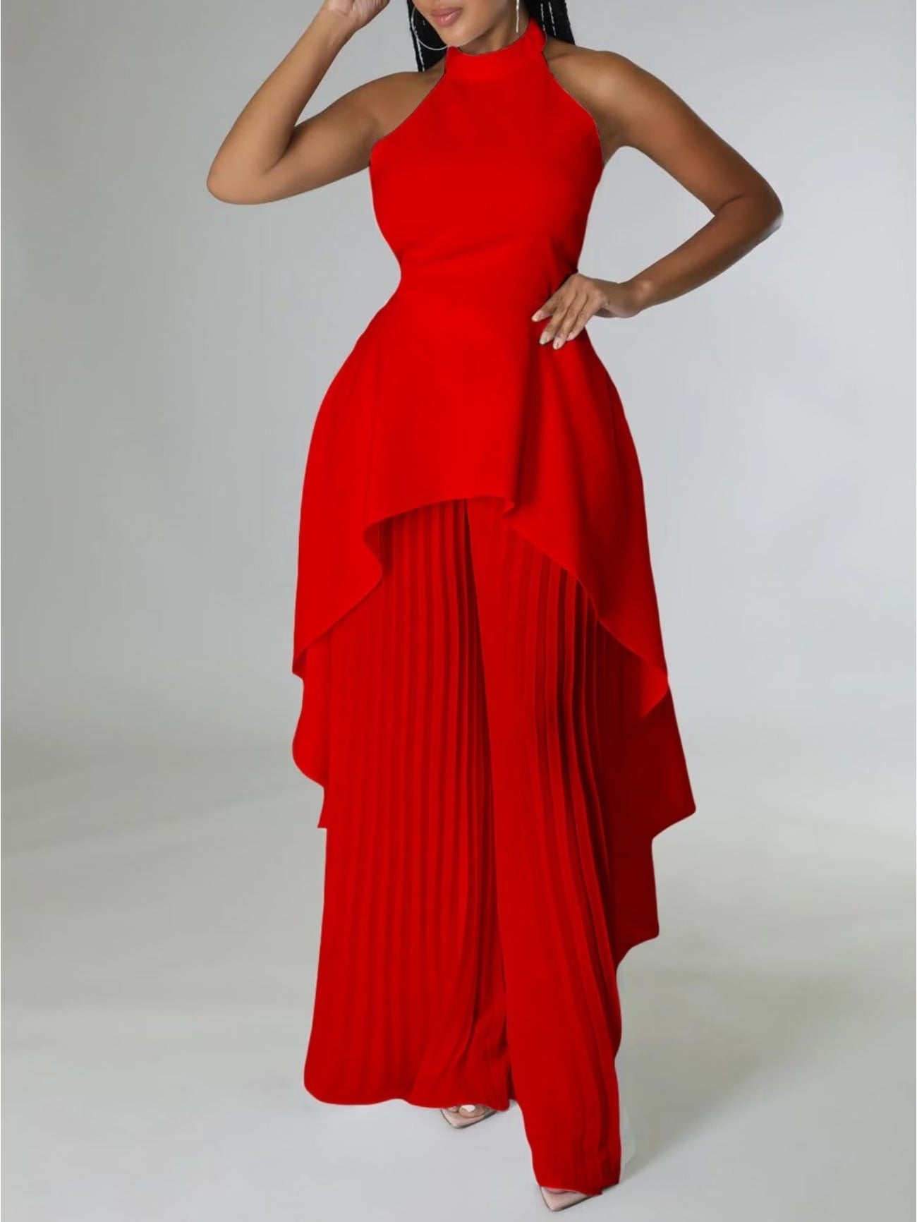 Urban Grace Pleated Pants Ensemble