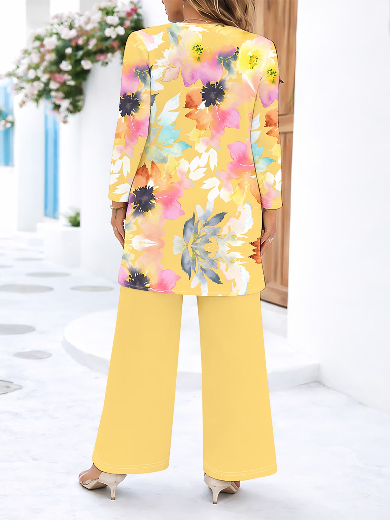 Floral Elegance Long Sleeve Co-Ord Set