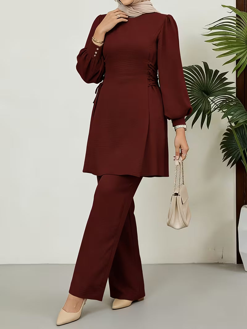 Middle Eastern Arabian 2pcs Abaya Set