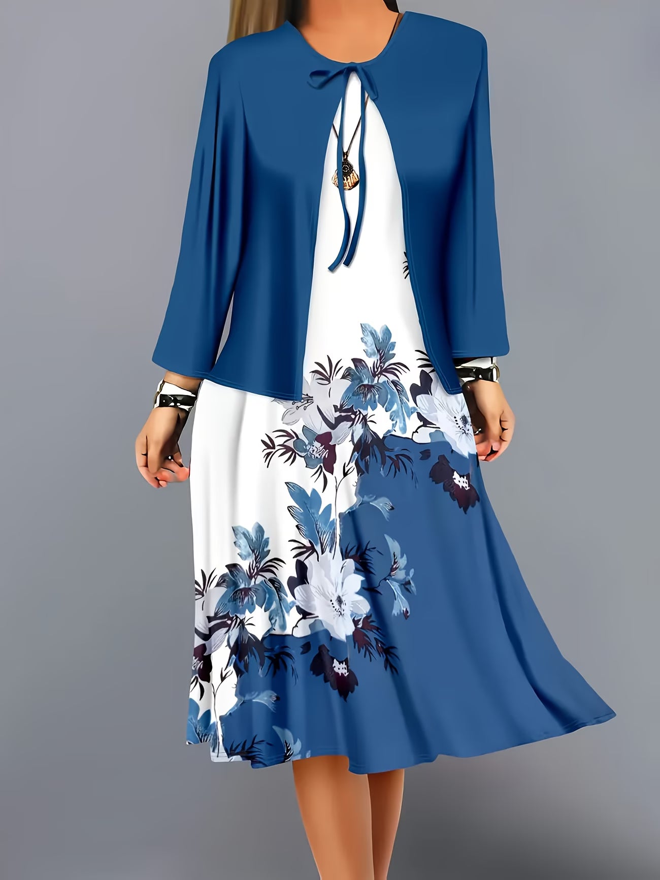 Floral Elegance Maxi Co-Ord Set