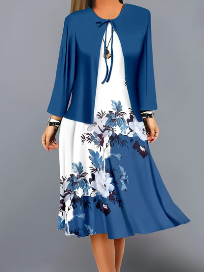 Floral Elegance Maxi Co-Ord Set