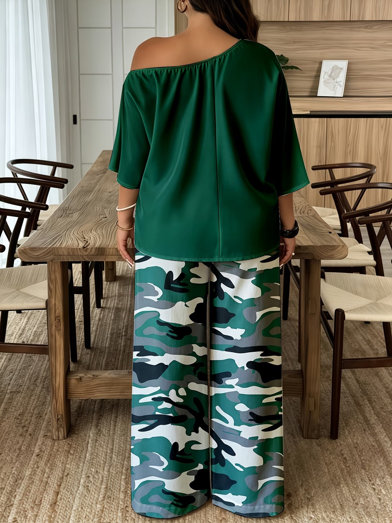 Neon Queen Camo Lounge Co-Ord Set