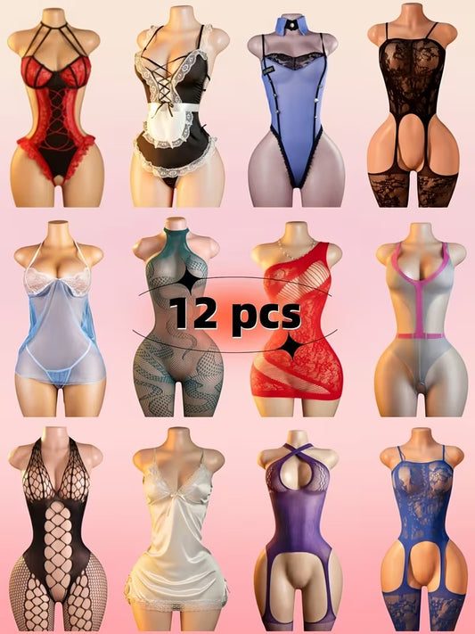 AllureNet Stretch Bodysuit Set
