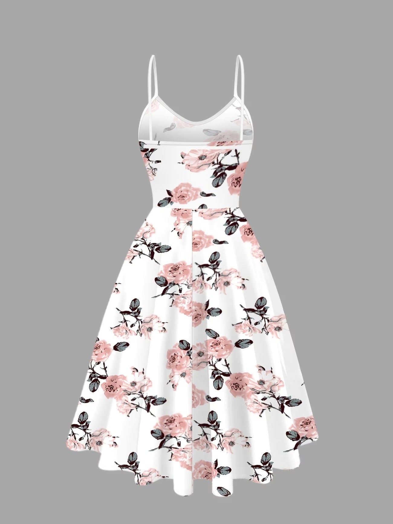 Girls Floral Dress & Cardigan 2-Piece Set