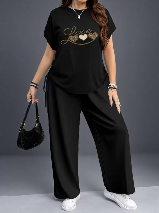 Plus Size Casual Comfort Set