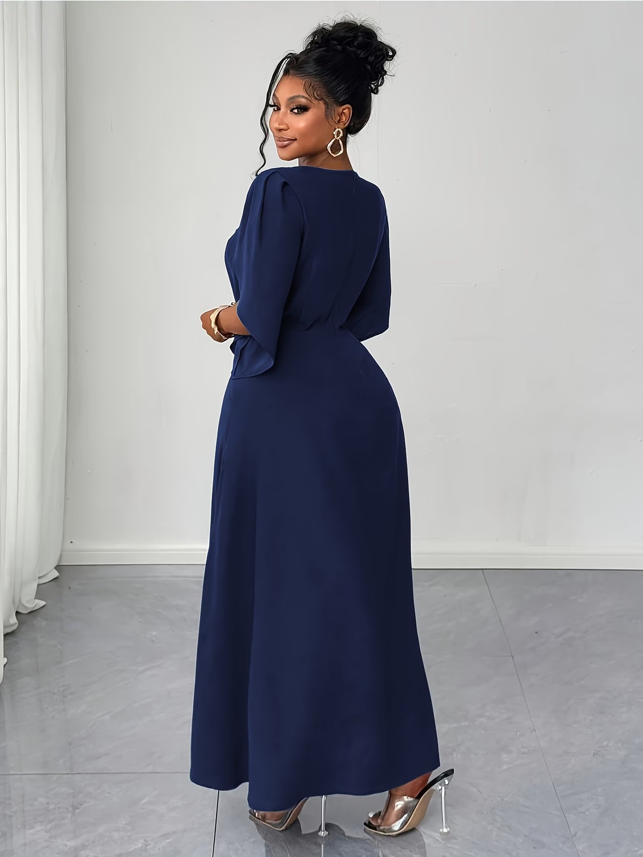 Elegant Asymmetrical Flare Dress