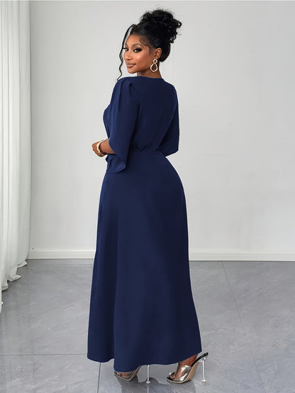 Elegant Asymmetrical Flare Dress