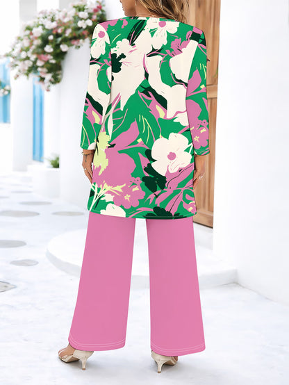 Floral Elegance Long Sleeve Co-Ord Set