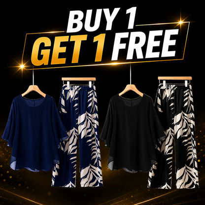 Buy 1 Get 1 Free | Chic Elegant Women's Contrast Pants Set