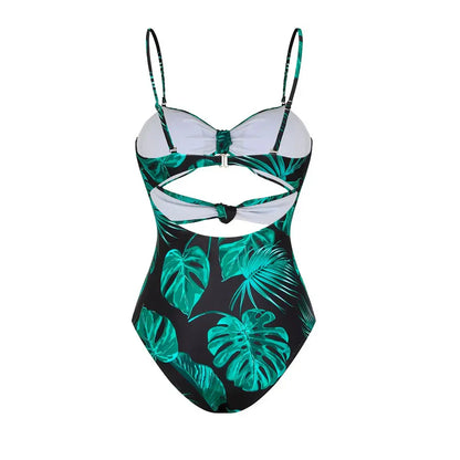 Curve-Flattering Retro Stripe Swimsuit  Bikini - High Waisted Set