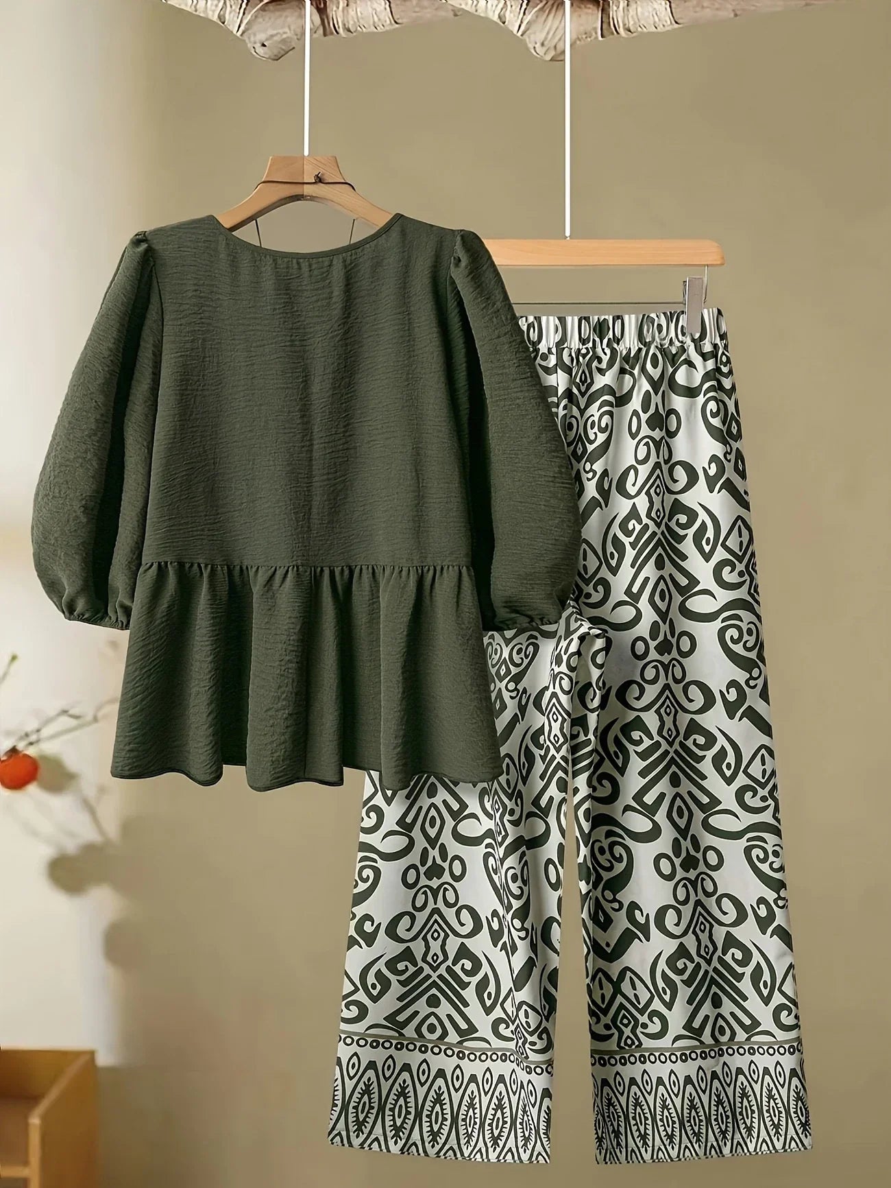 Chill Mode Co-Ord Set Half Sleeve T-shirt & Straight Leg Pant