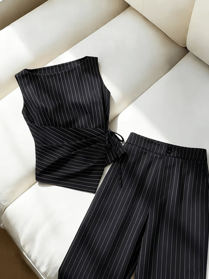 Luxe Pinstripe Co-Ord Set🖤