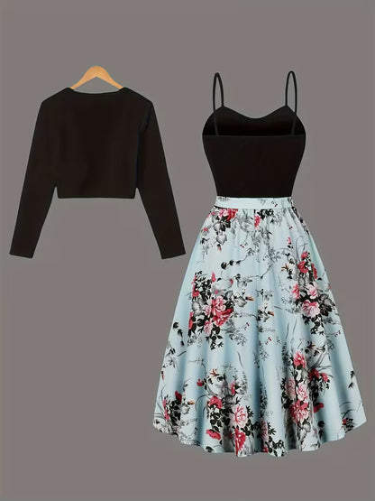 Luxe Grace Two-Piece Maxi Skirt Set
