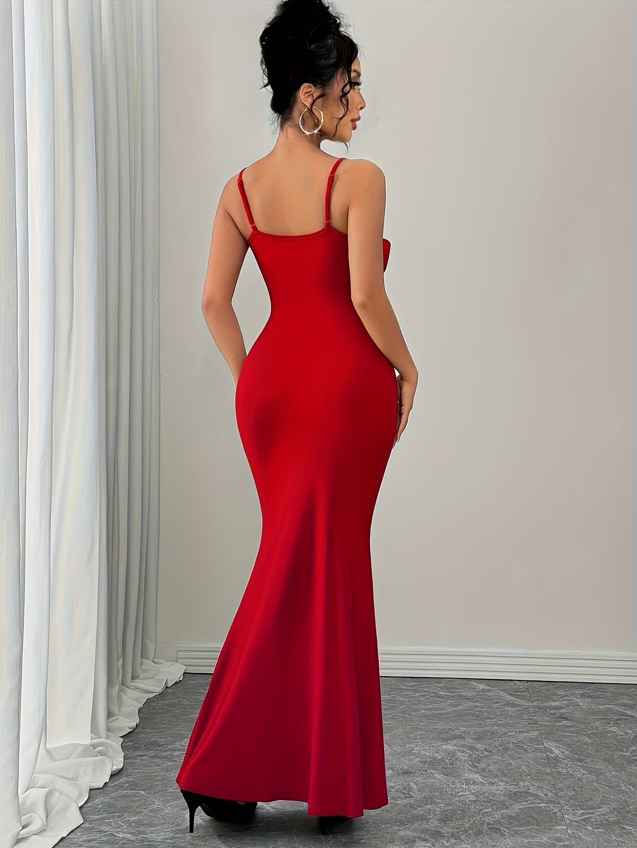 Women's Elegant 3D Floral Statement Maxi Dress