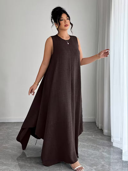 Elegant Tie-Belt A-Line Dress💖