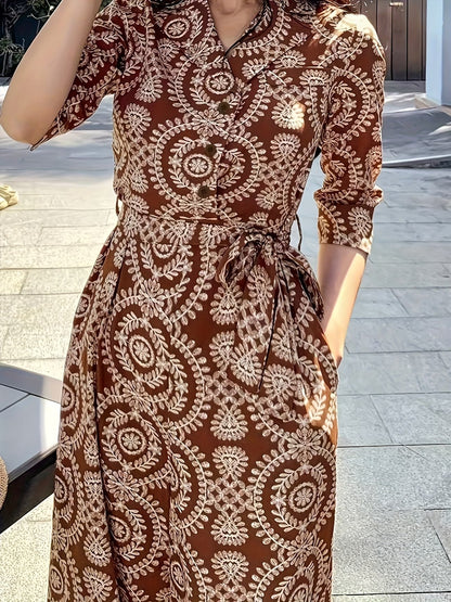 Women’s Floral Vacation Loose Fit Jumpsuit
