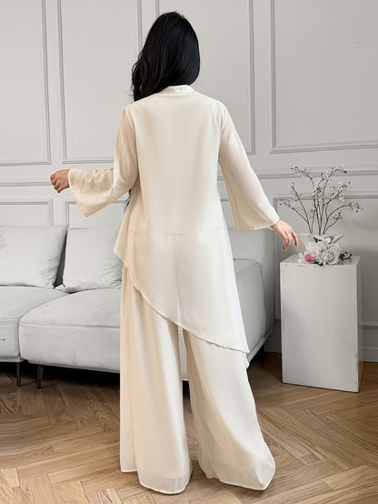 PearlMist Chiffon Outfit